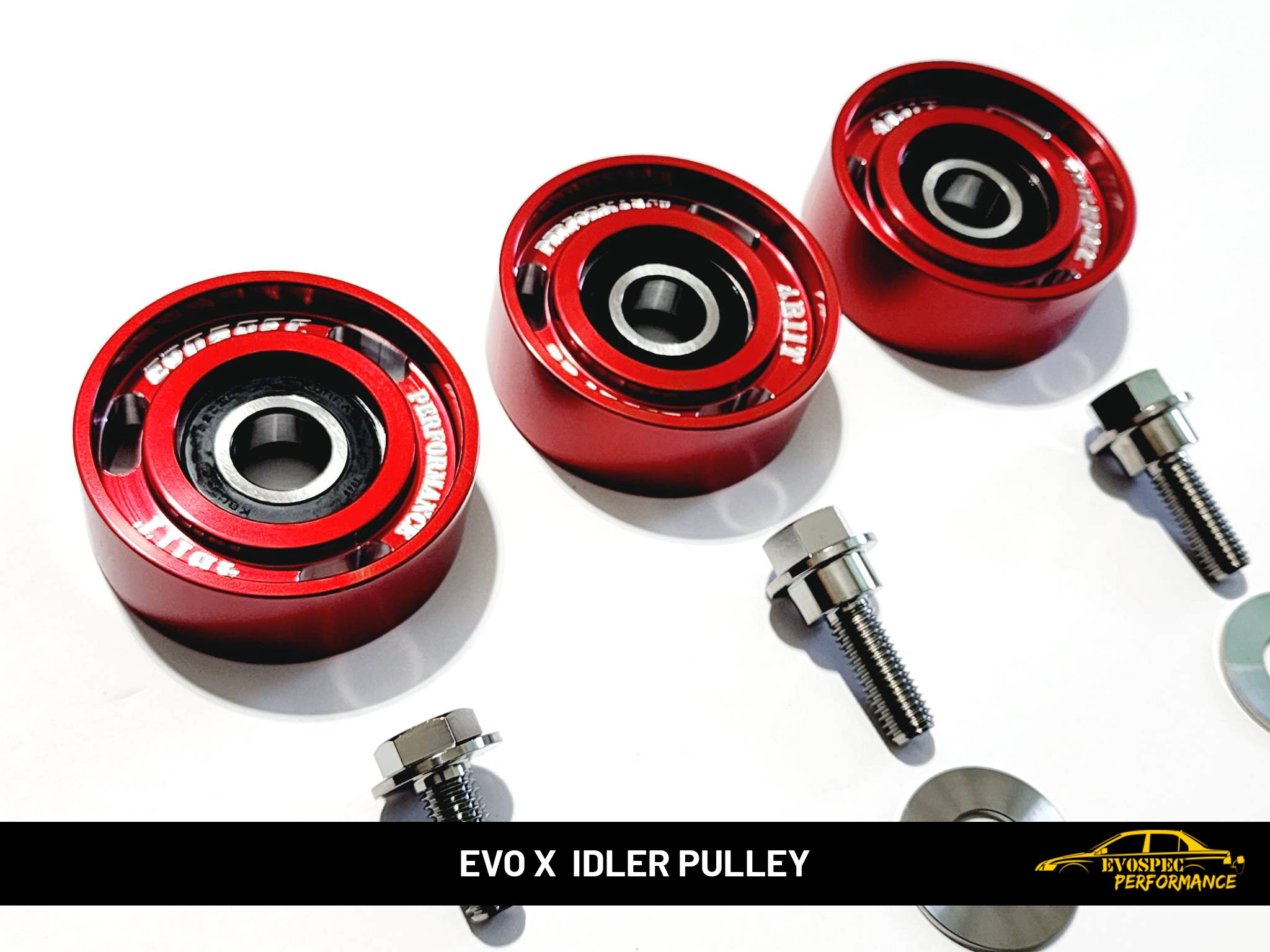 Evo X 4B11T Billet Idler Pulley Kit