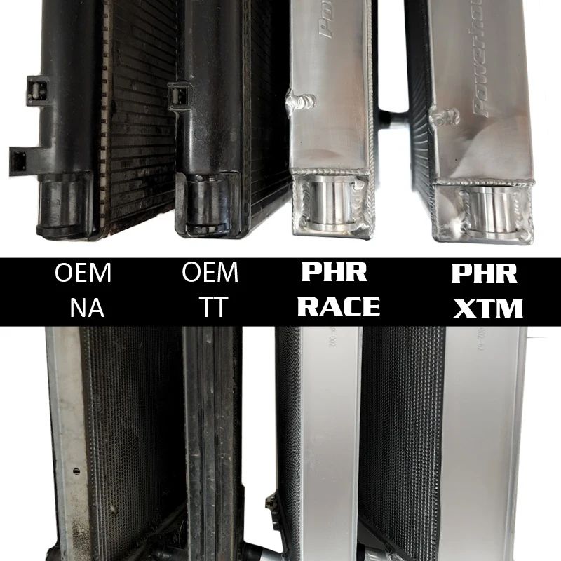Powerhouse Racing XTM Aluminum Race Radiator for MKIV Supra