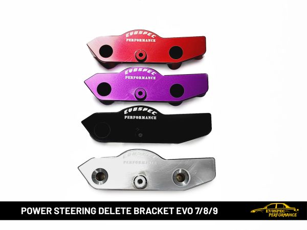 Evospec Performance Power Steering Delete Bracket Evo 7-9