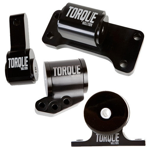 Torque Solution Billet Aluminum 4 Piece Full Engine Mount Kit (evo 8/9)